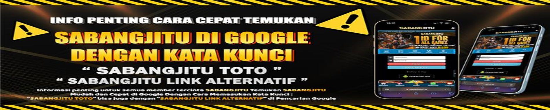 SABANGJITU - Cari di Google 'SABANGJITU TOTO'